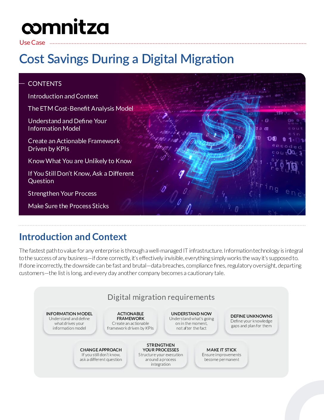 Featured image for Cost savings during a digital migration