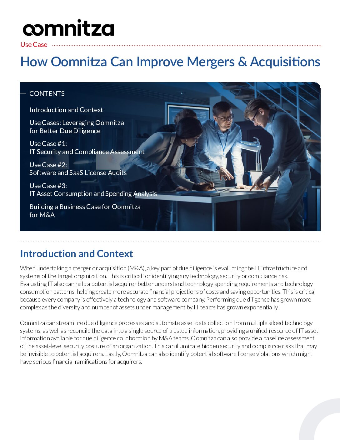 Featured image for How Oomnitza Improves Mergers & Acquisitions Use Case