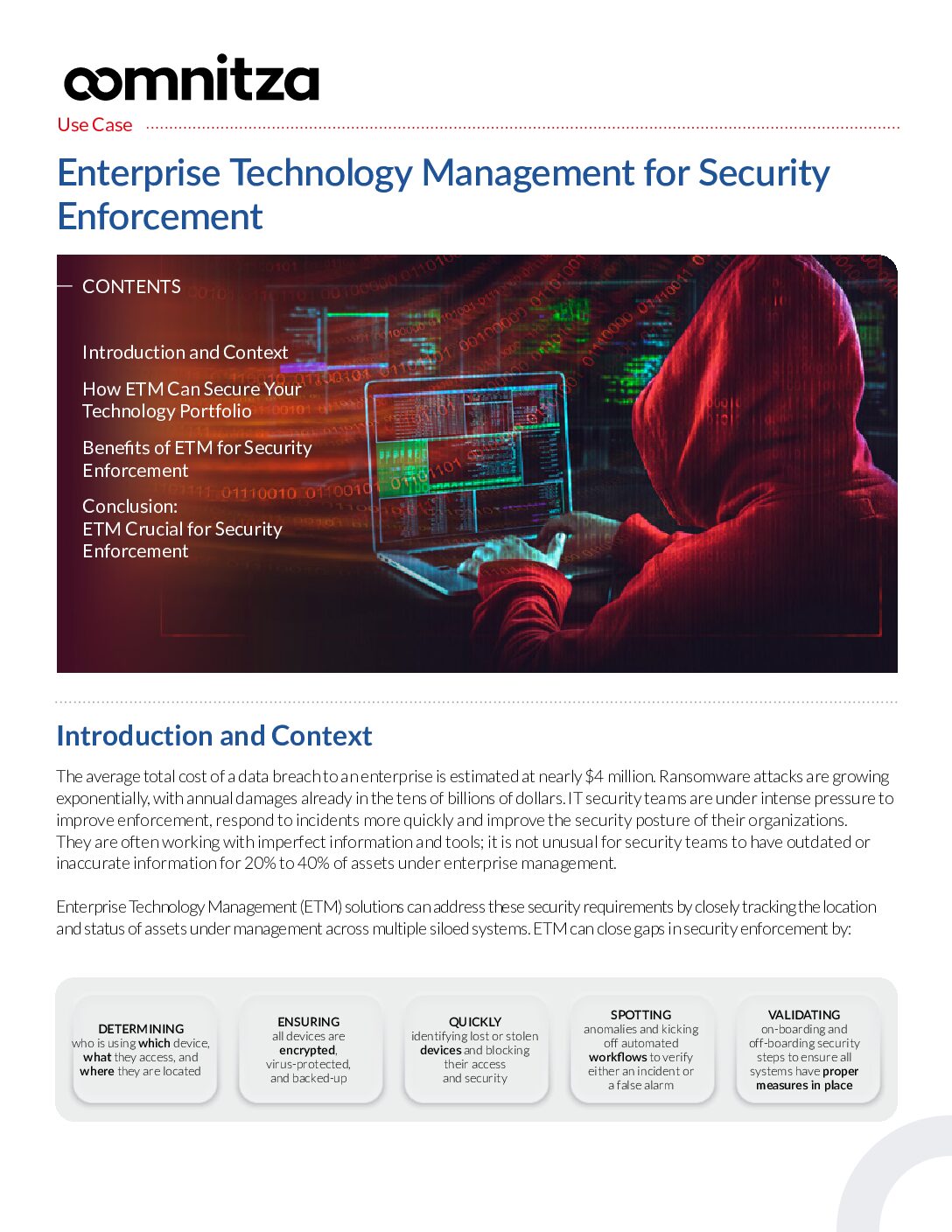 Featured image for Enterprise Technology Management for Security Enforcement Use Case
