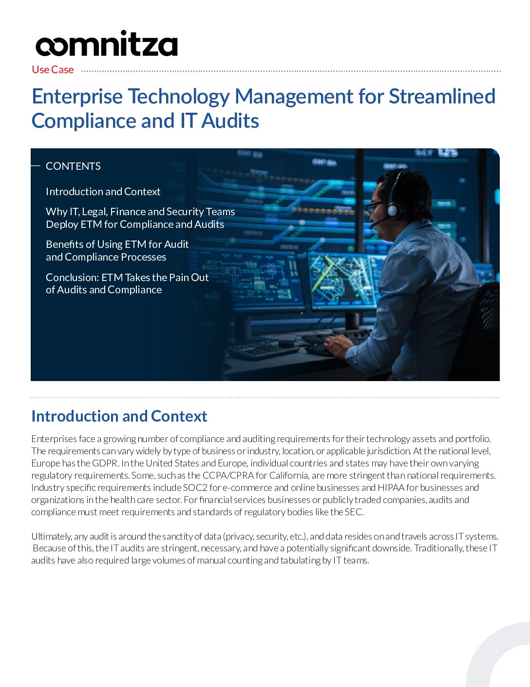 Featured image for Enterprise Technology Management for Streamlined Compliance and IT Audits Use Case