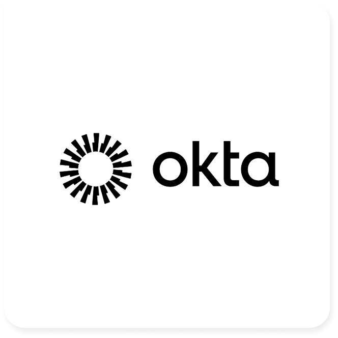 Okta logo on white background